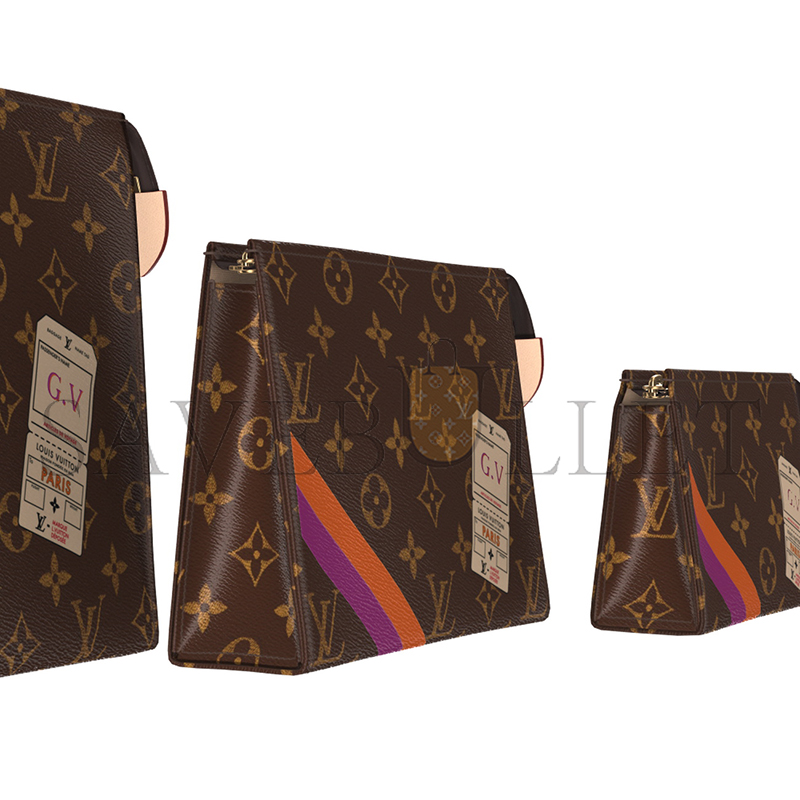 LOUIS VUITTON TRIO TOILET POUCH MON MONOGRAM P01952 (25*20*6cm) LOUIS VUITTON TRIO TOILET POUCH MON MONOGRAM P01952 (25*20*6cm)